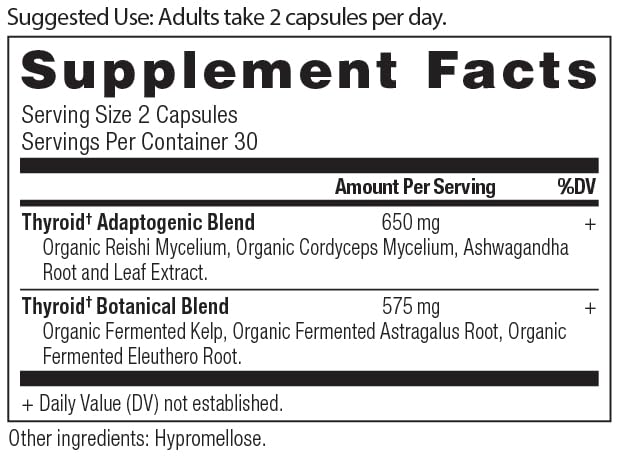 Ancient Nutrition Thyroid Support Capsules with Ashwagandha - Restful Sleep & Stress Support | Gluten Free, Paleo & Keto - 60 Count