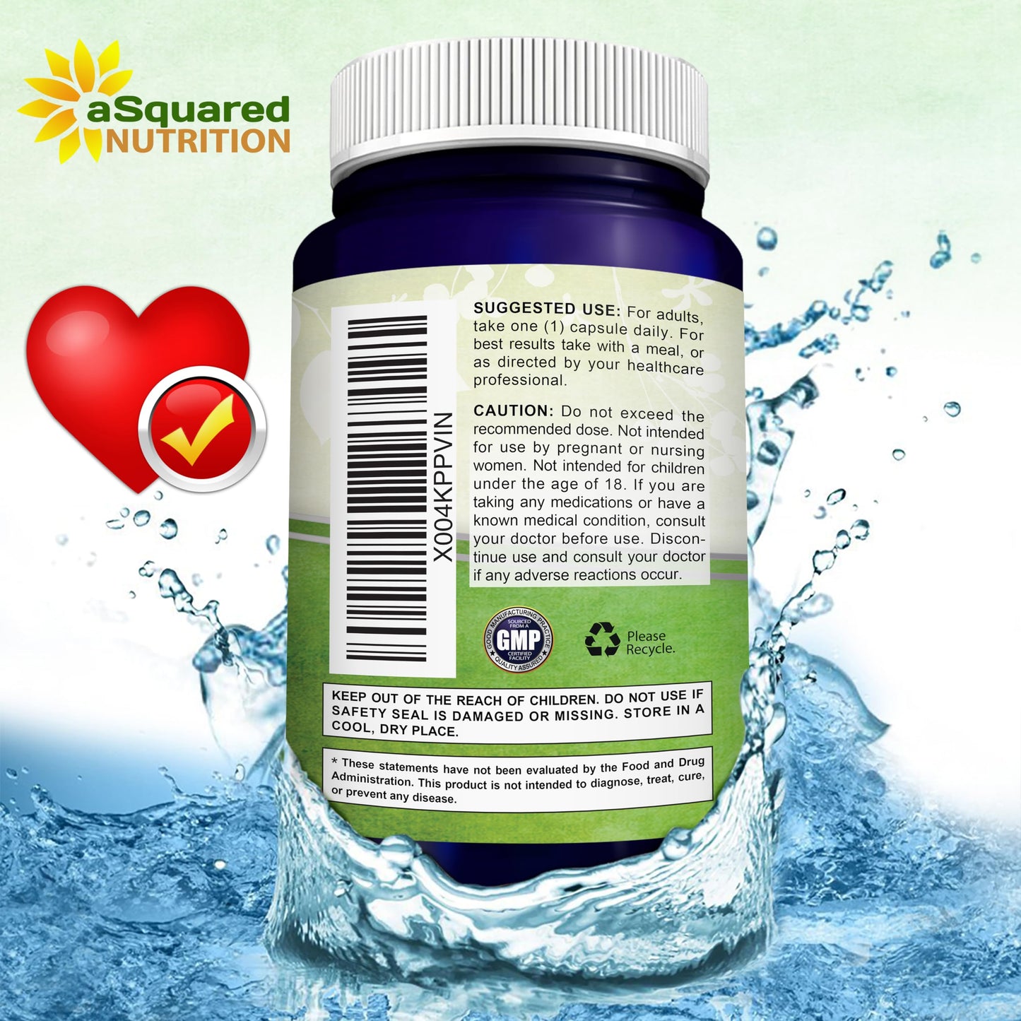 aSquared Nutrition CoQ10 200mg - 60 Capsules | Vegan CoQ10 Supplement
