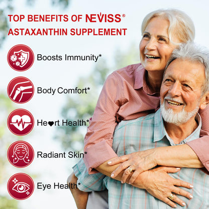 Astaxanthin Supplements 24mg – 150 Softgels, 5 Month Supply | Non-GMO, Gluten Free