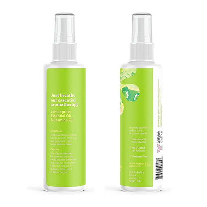 ASUTRA Multi-Use Essential Oil Aromatherapy Spray – Lemongrass & Jasmine, 4 fl oz