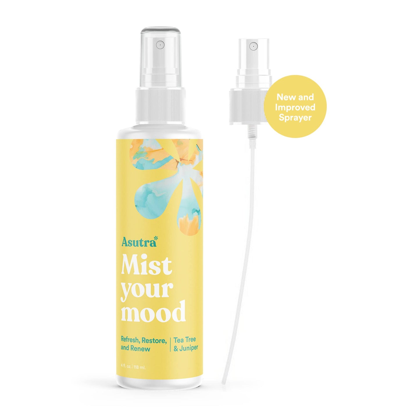 ASUTRA Tea Tree & Juniper Aromatherapy Spray, 4 oz – Multi-Use Mist