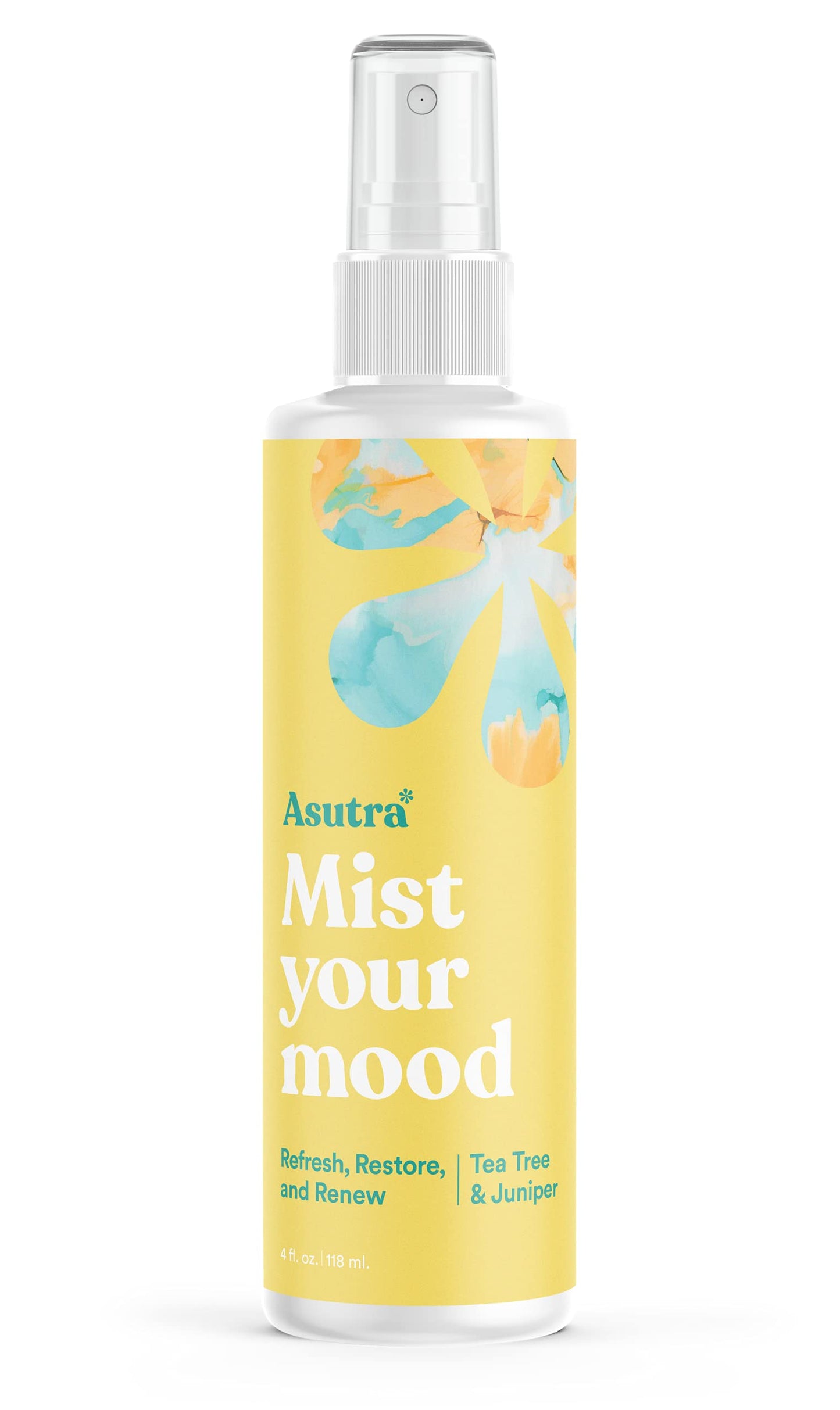 ASUTRA Tea Tree & Juniper Aromatherapy Spray, 4 oz – Multi-Use Mist
