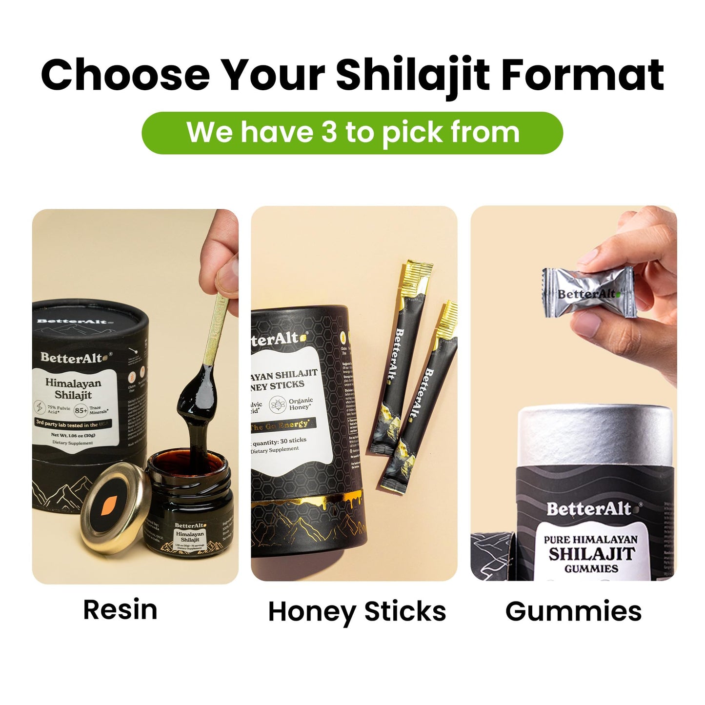 Pure Himalayan Shilajit Gummies – 60 Count | 75%+ Fulvic Acid | Energy & Immune Support | Tamarind Flavor