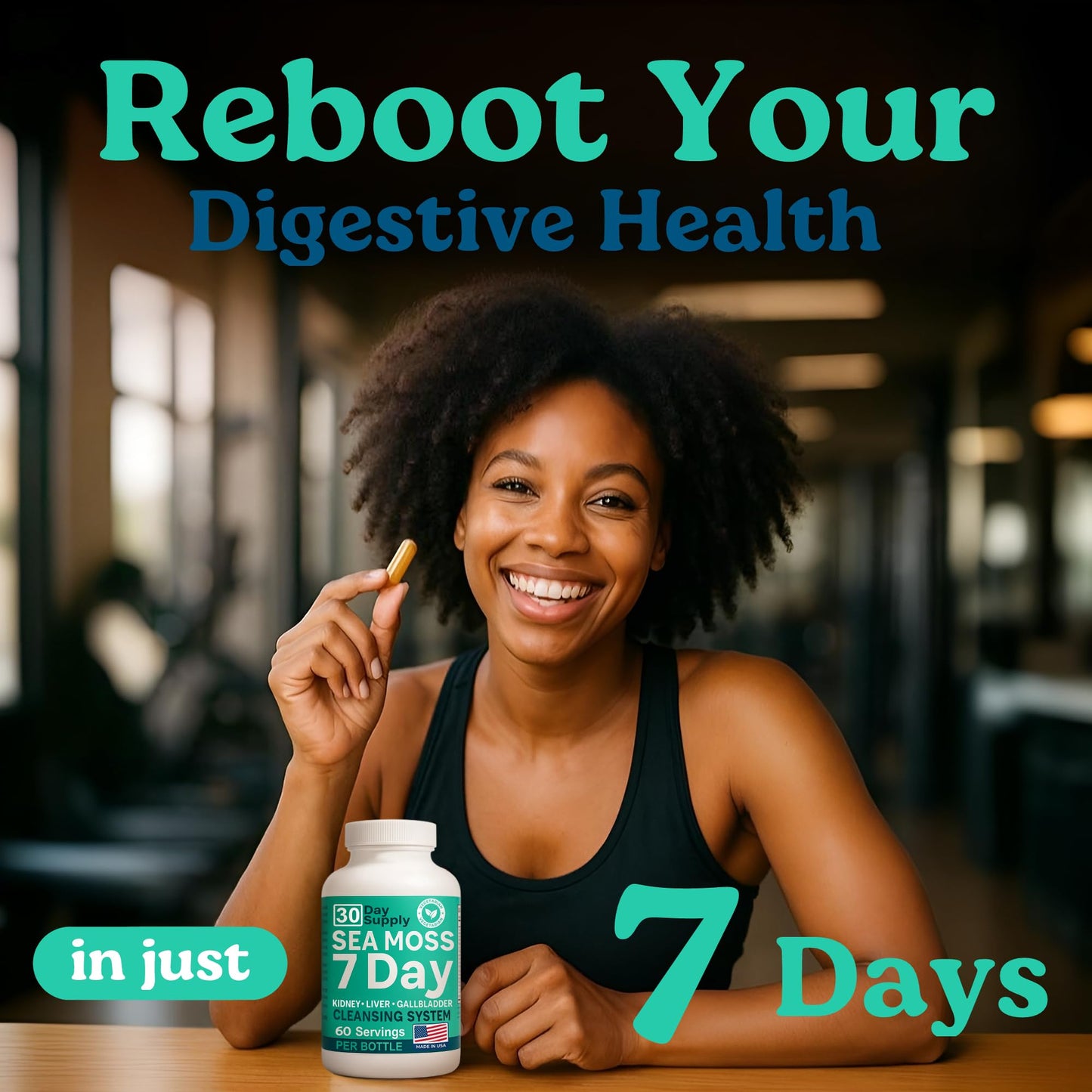 Atlantic Naturals Sea Moss Capsules – 7 Day Liver & Gallbladder Wellness
