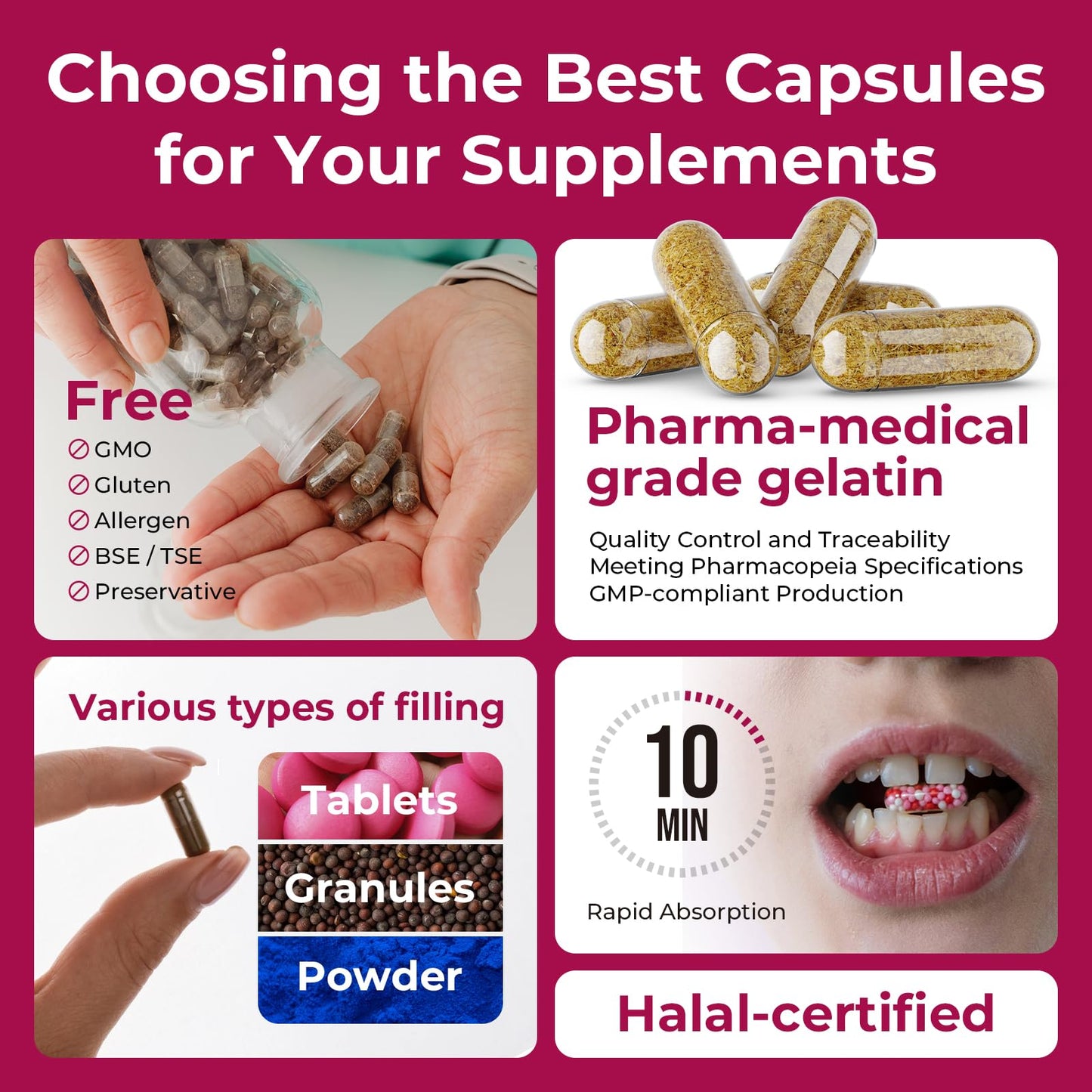 ATLEMISME Empty Gelatin Capsules Size 000 – 1000 Count | DIY Capsule Filling