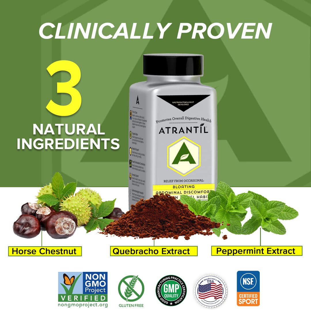 Atrantil 90 Capsules | Polyphenol Digestive Support for Bloating & Gas