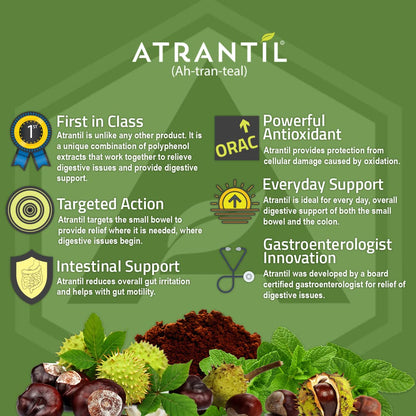Atrantil 90 Capsules | Polyphenol Digestive Support for Bloating & Gas