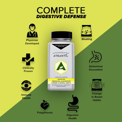Atrantil 90 Capsules | Polyphenol Digestive Support for Bloating & Gas