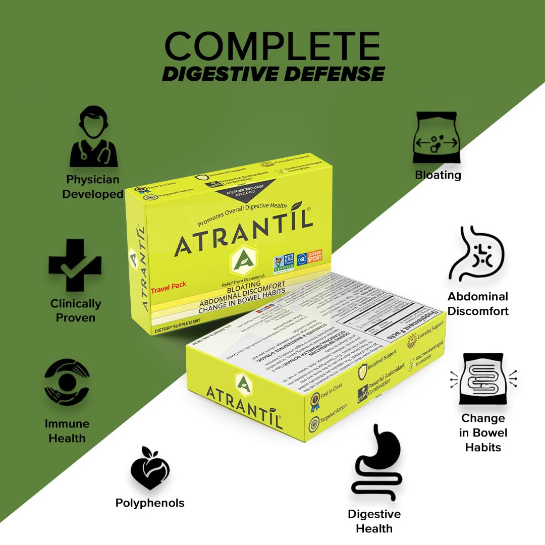 Atrantil Travel Pack (20 Count) | Bloating, Abdominal Discomfort & Change in Bowel Habits