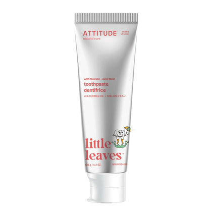 ATTITUDE Fluoride Toothpaste – Vegan, Cruelty-Free, Sugar-Free, Watermelon 4.2 oz
