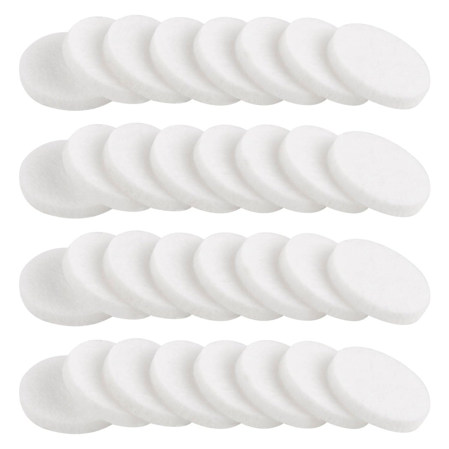 AUEAR 100-Pack White Round Mini Diffuser Refill Pads for Necklace Pendant