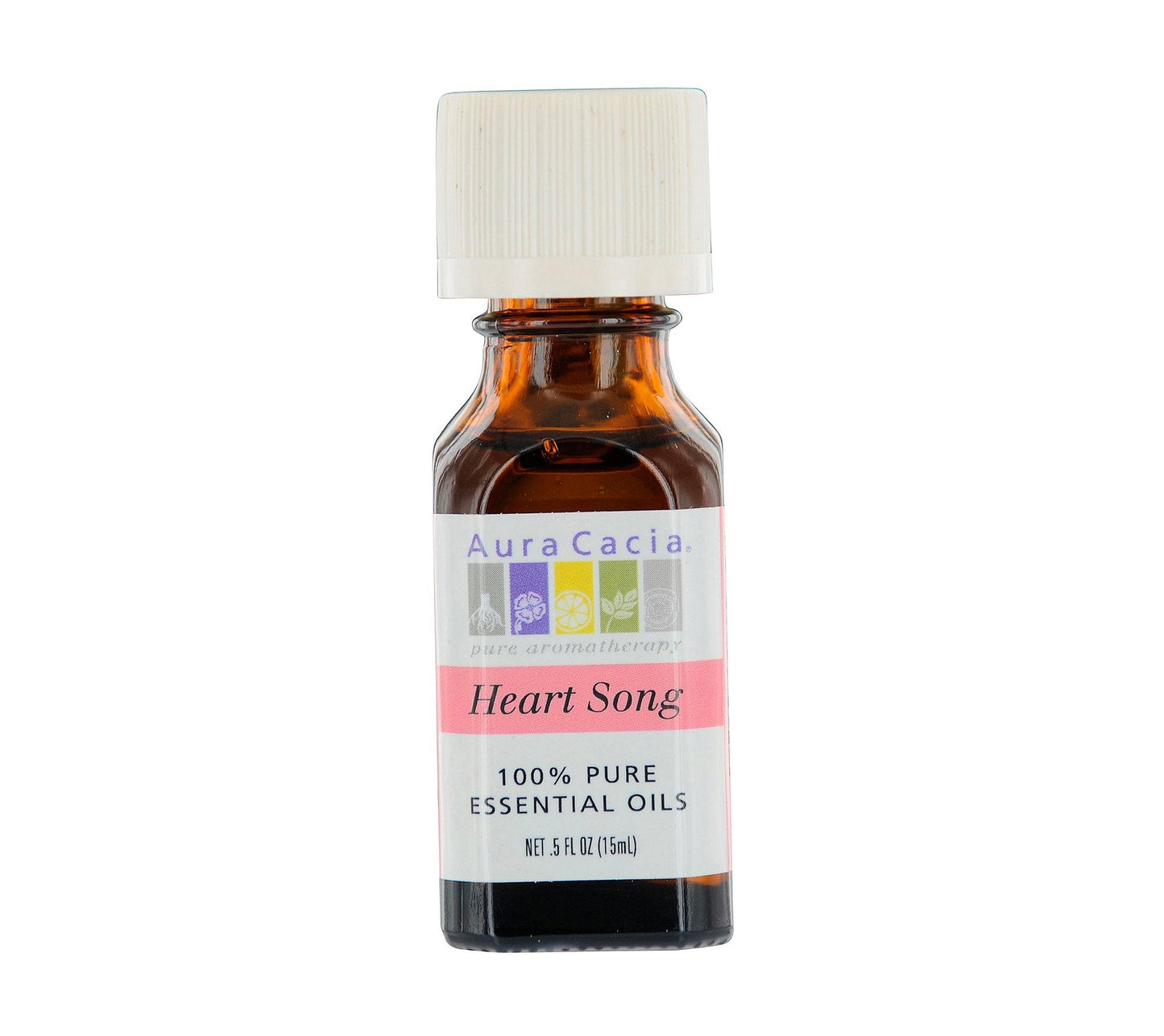 Aura Cacia Pure Essential Oil Heart Song Rose Absolute in Jojoba - 0.5 fl oz