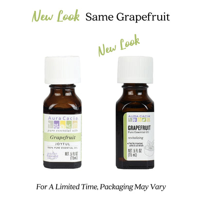 Aura Cacia Joyful Grapefruit Essential Oil – 0.5 fl oz | Pure Citrus Aroma