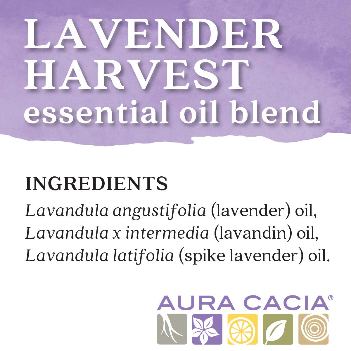 Aura Cacia Lavender Harvest Pure Essential Oil Blend 0.5 oz
