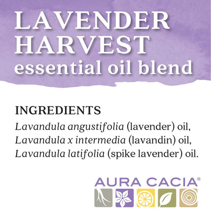 Aura Cacia Lavender Harvest Pure Essential Oil Blend 0.5 oz