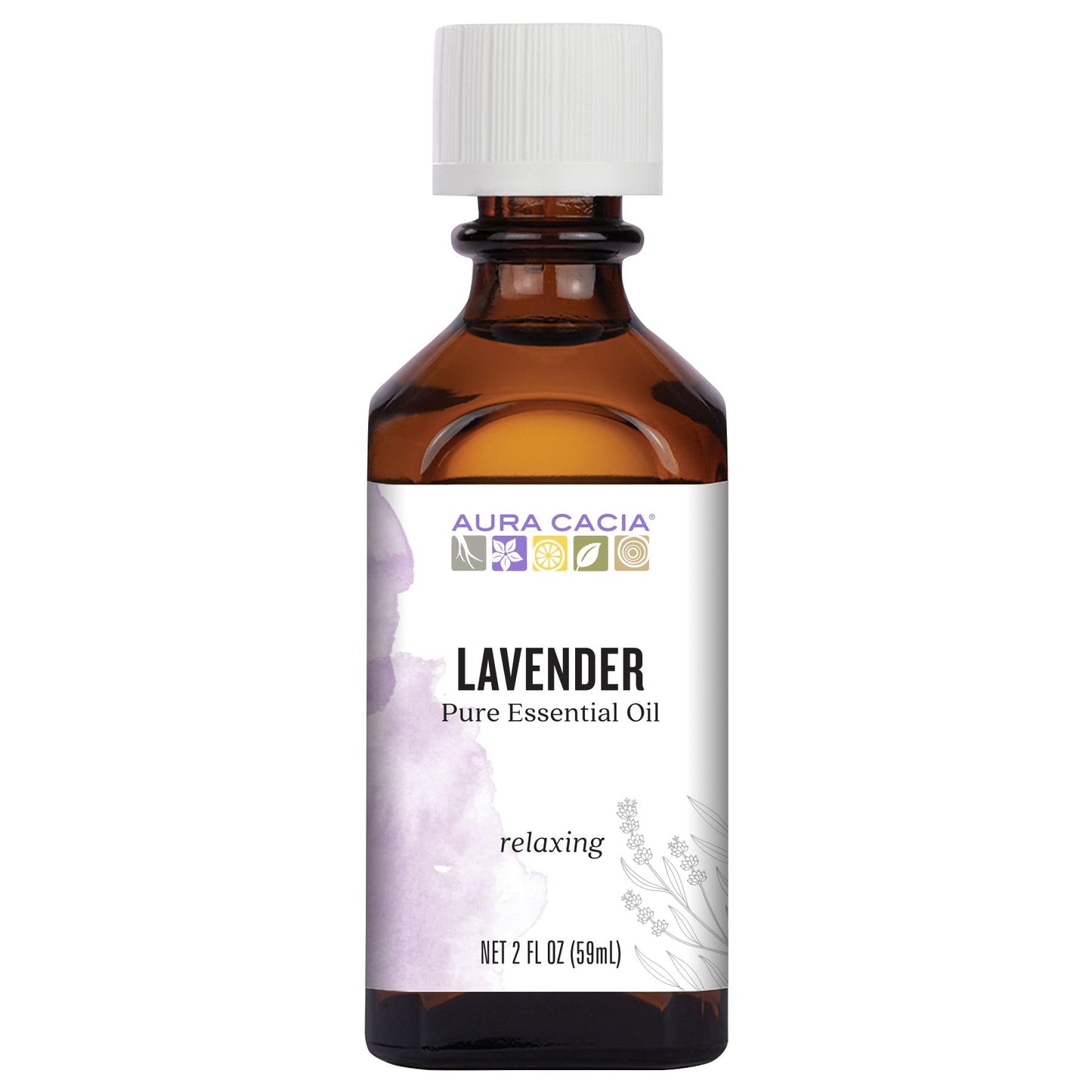 Aura Cacia 100% Pure Lavender Essential Oil – GC/MS Tested for Purity | 60 ml