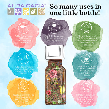 Aura Cacia 100% Pure Lavender Essential Oil – GC/MS Tested for Purity | 60 ml