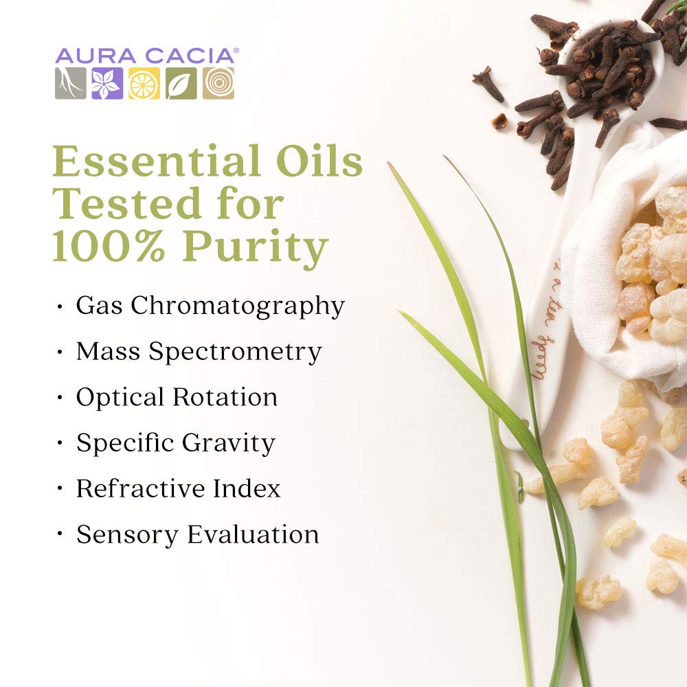Aura Cacia 100% Pure Lavender Essential Oil – GC/MS Tested for Purity | 60 ml