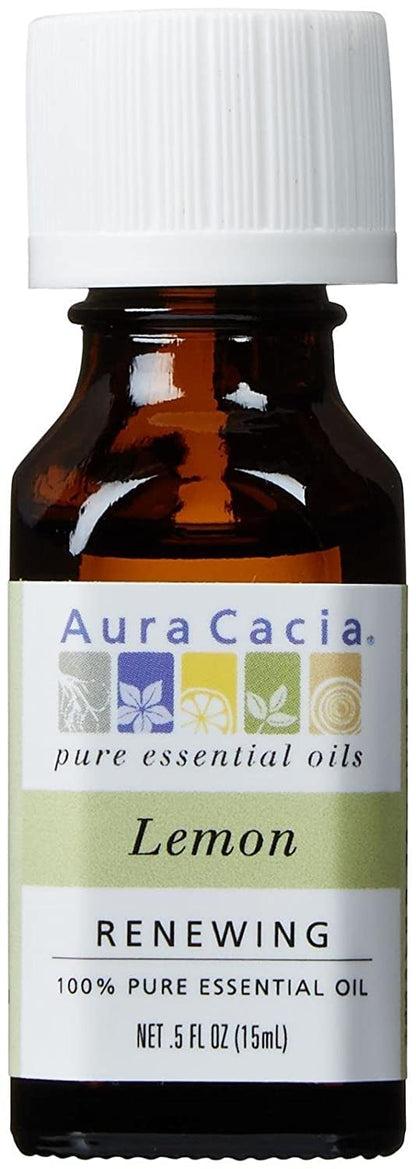 Aura Cacia 100% Pure Lemon Essential Oil - 0.5 oz