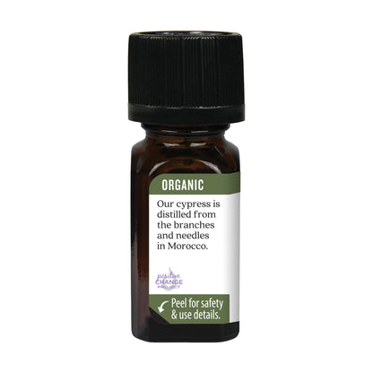Aura Cacia Organic Cypress Essential Oil, GC/MS Tested for Purity, 7.4 ml