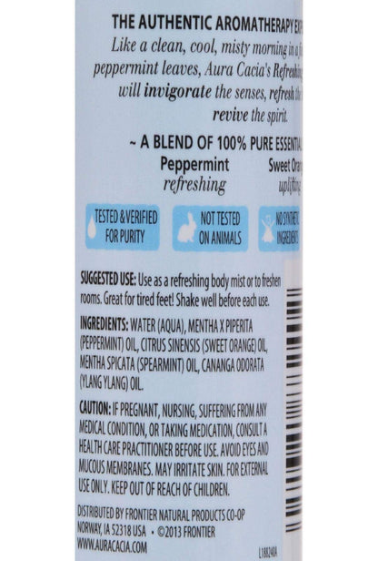 Aura Cacia Peppermint Harvest Aromatherapy Mist – 4 oz
