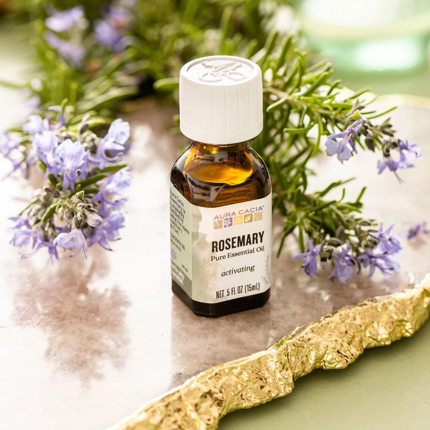 Aura Cacia Rosemary Essential Oil 0.5 fl oz – Pure Essential Oil