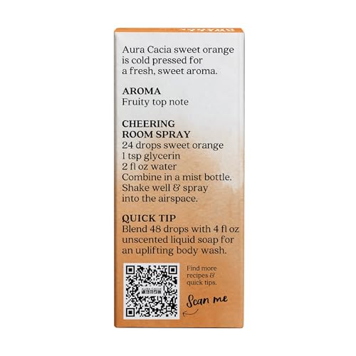 Aura Cacia Sweet Orange Essential Oil, 0.5 oz – Pure Aromatherapy