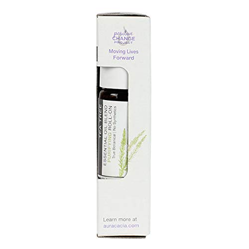 Aura Cacia Tea Tree Roll-On 0.31 fl oz – Pure Essential Oils for Skin Purification