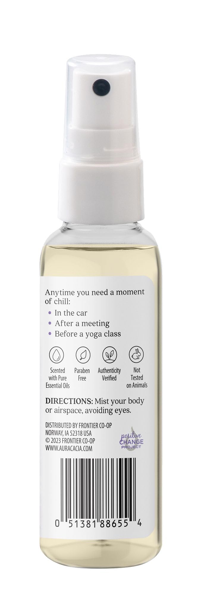 Aura Cacia Mist Chill Pill, 2 Fl Oz (Pack of 3) | Portable Aromatherapy Mist