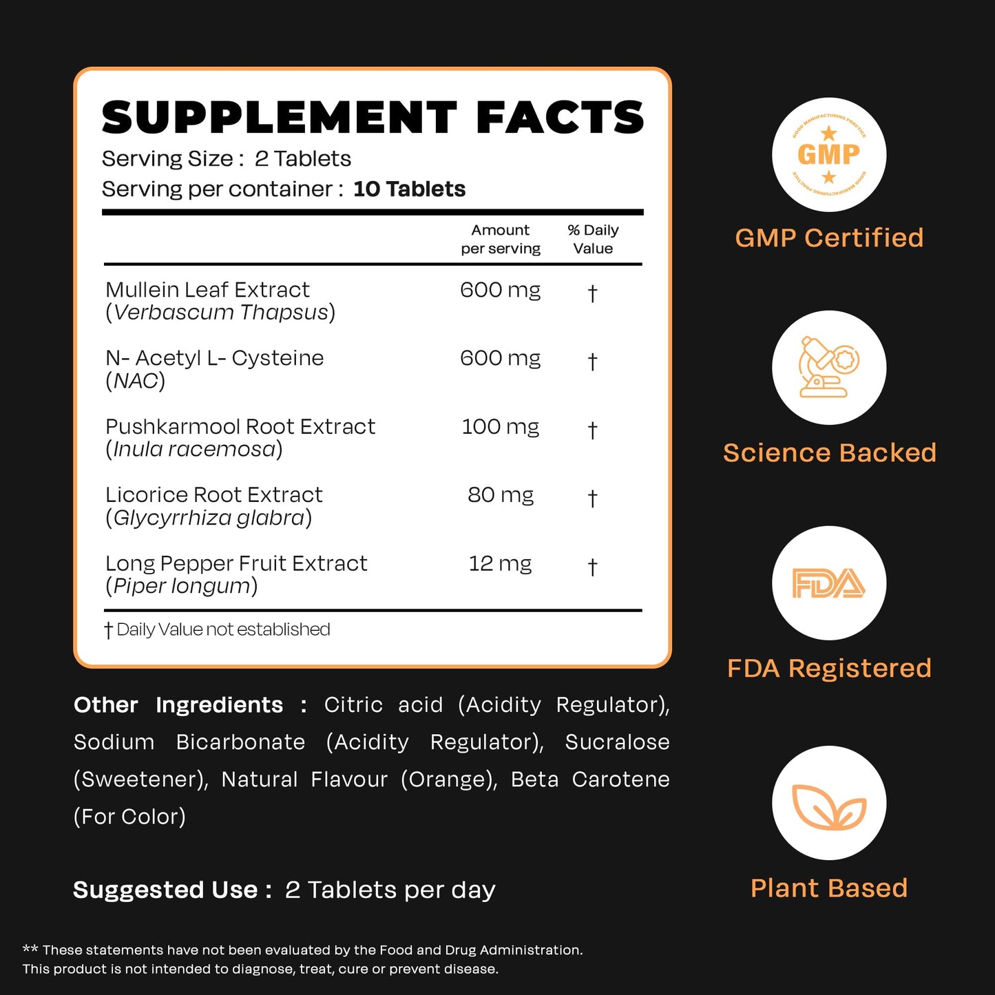 Auric Resp 365 Supplement 80 Tablets | Natural Lung Cleanse & Detox with NAC, Pushkarmool, Piper Longum & Licorice Extract