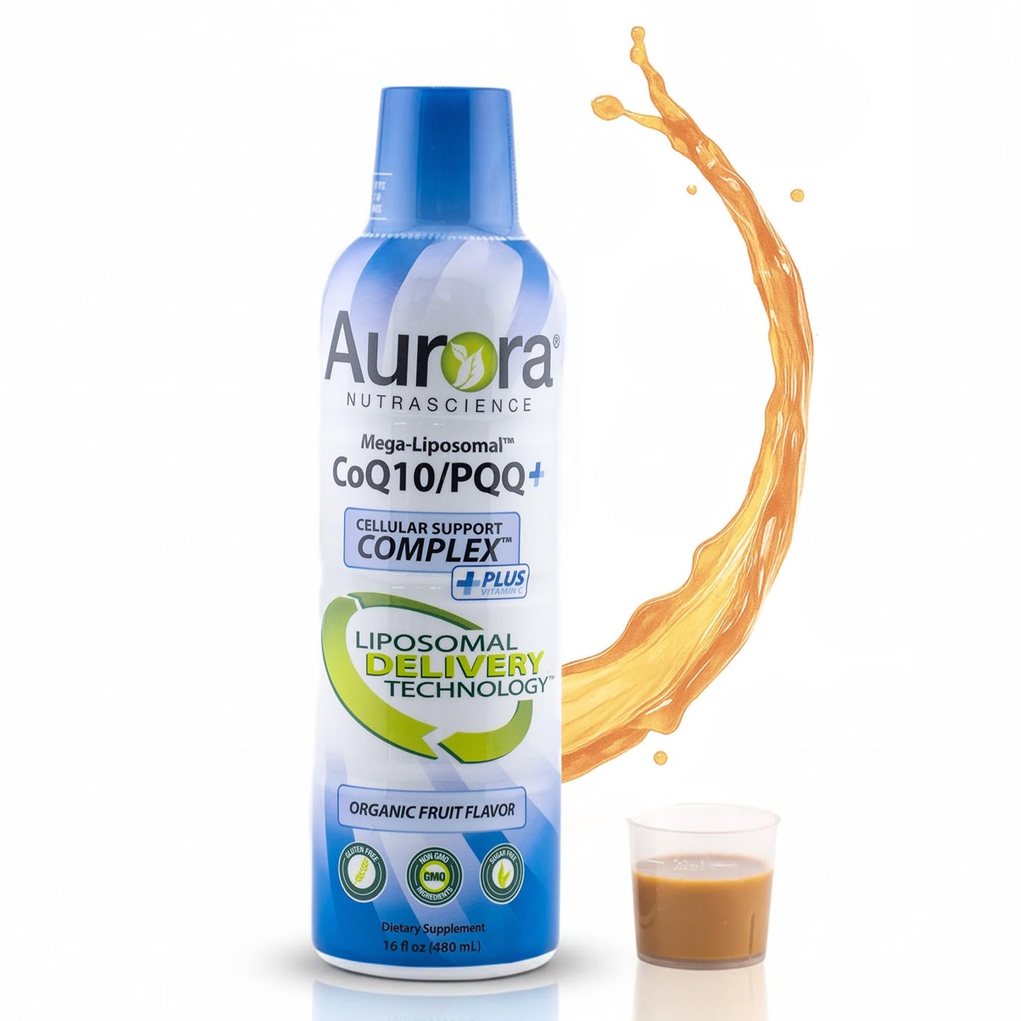 Aurora Nutrascience Mega-Liposomal CoQ10, PQQ & Vitamin C | Energy & Cellular Support
