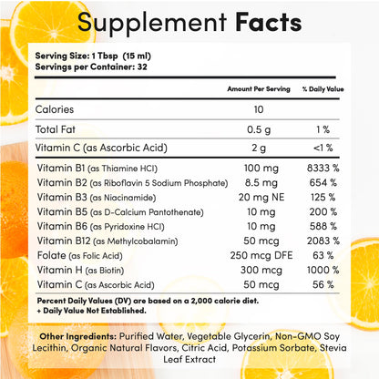 Aurora Nutrascience Mega-Liposomal B-Complex + Vitamin C – Energy & Immune Support | Gluten Free