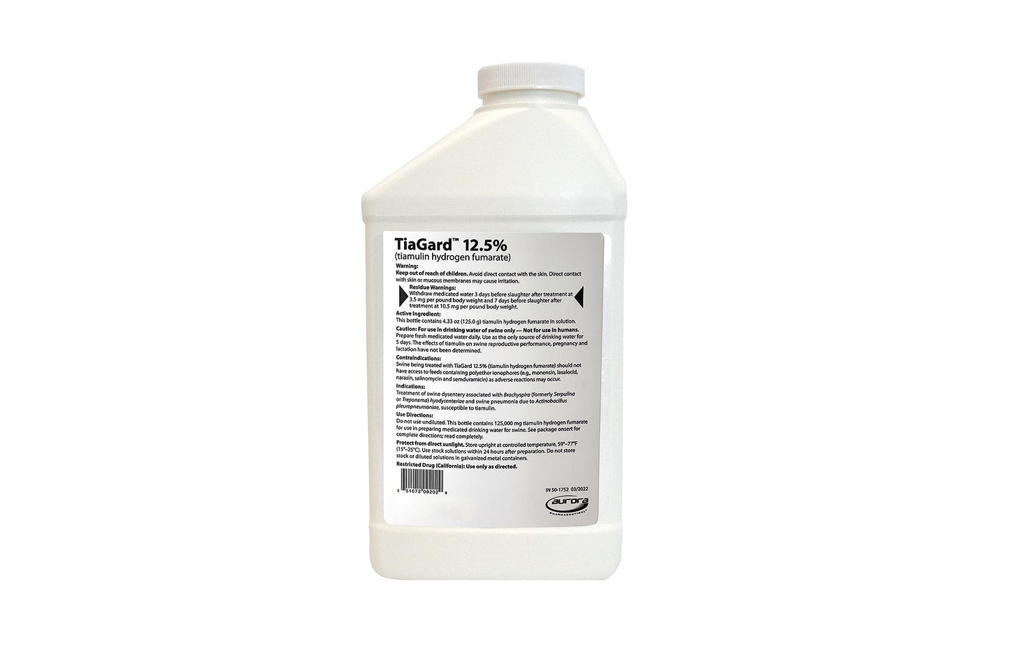 Aurora TiaGard 12.5% Liquid Concentrate 1L – Generic Denagard for Pigs