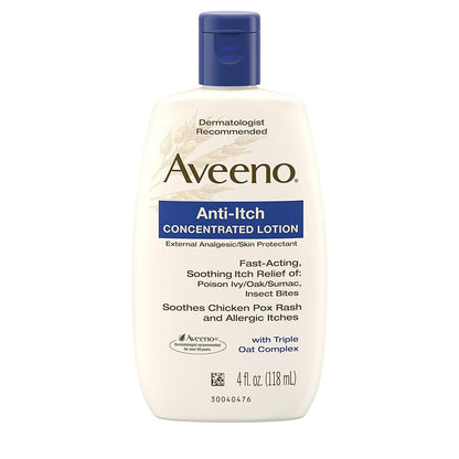 Aveeno Anti-Itch Concentrated Lotion with Calamine — 4 oz x 3