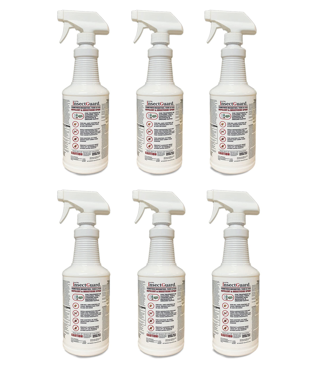InsectGuard Permethrin Spray 32oz Quart – Mosquitoes, Ticks & Flies Repellent & Insecticide Case Pack (6) | $averPak