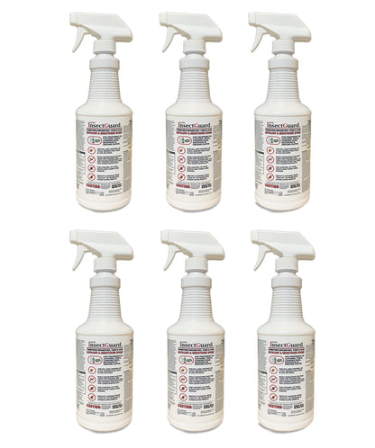 InsectGuard Permethrin Spray 32oz Quart – Mosquitoes, Ticks & Flies Repellent & Insecticide Case Pack (6) | $averPak