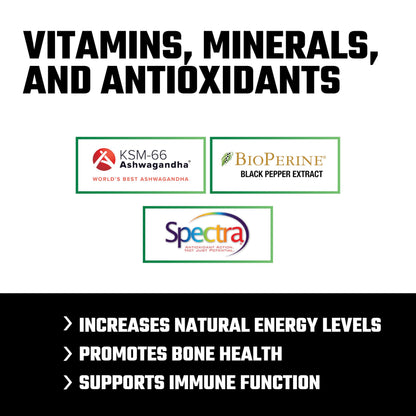 Axe & Sledge Multi Plus Multivitamin – 24 Bioavailable Vitamins, 90 Veggie Capsules
