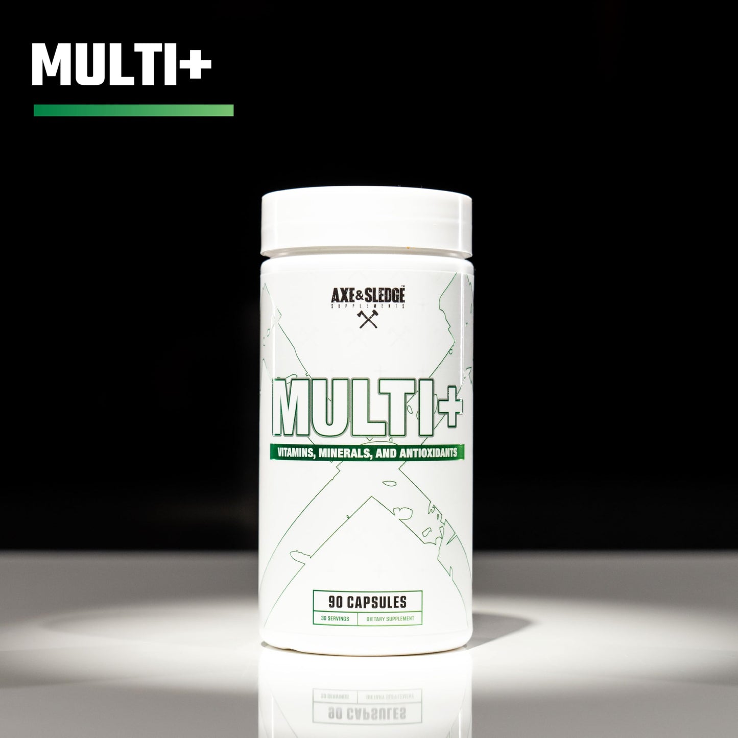 Axe & Sledge Multi Plus Multivitamin – 24 Bioavailable Vitamins, 90 Veggie Capsules