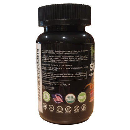 AyBet Shilajit – Organic Himalayan Shilajit Capsules with Sea Moss (120 Caps)