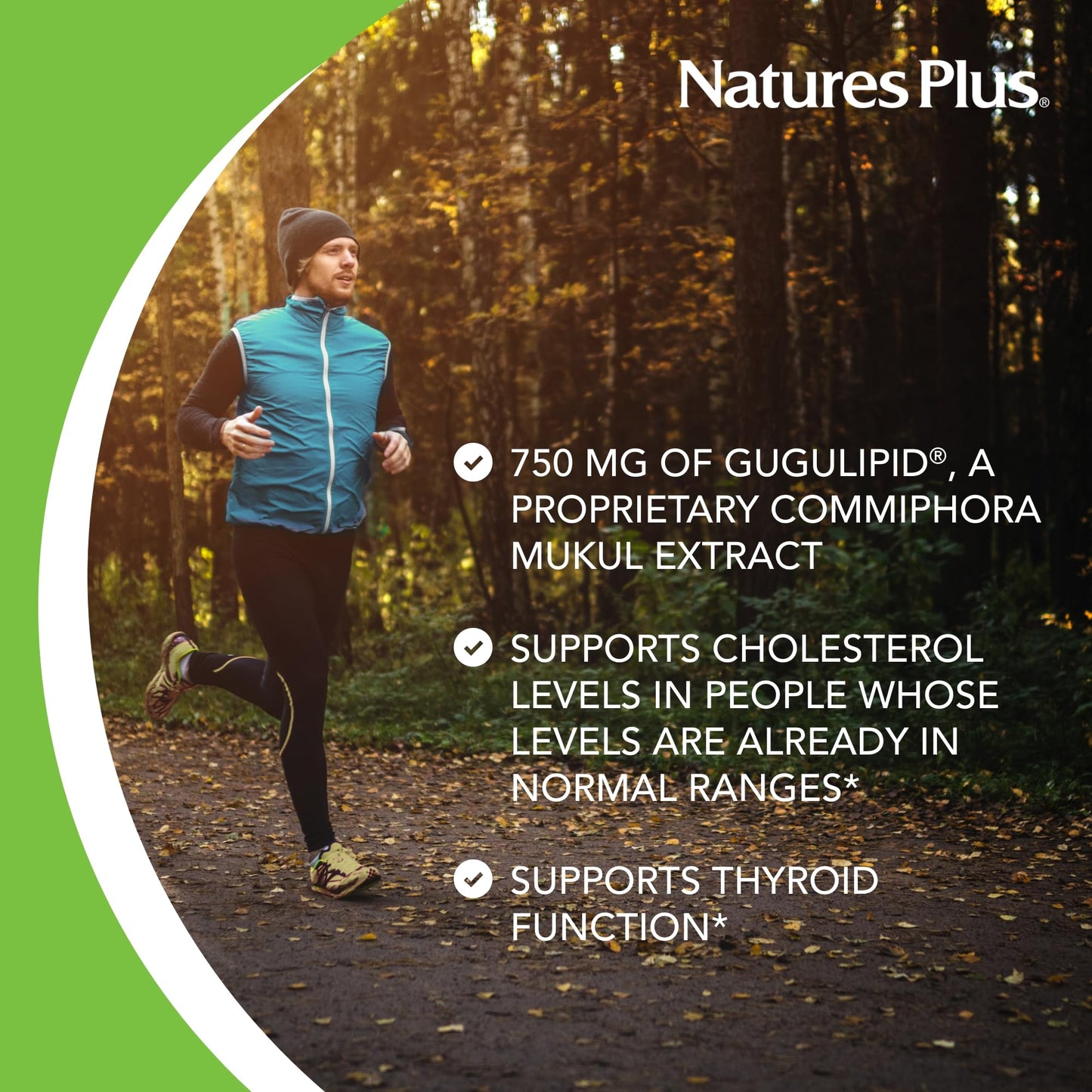 Natures Plus Herbal Actives Gugulipid - 30 Extended-Release Tablets | Ayurvedic Supplement