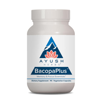 Ayush Herbs BacopaPlus – Organic Bacopa for Memory & Focus (90 VCaps)