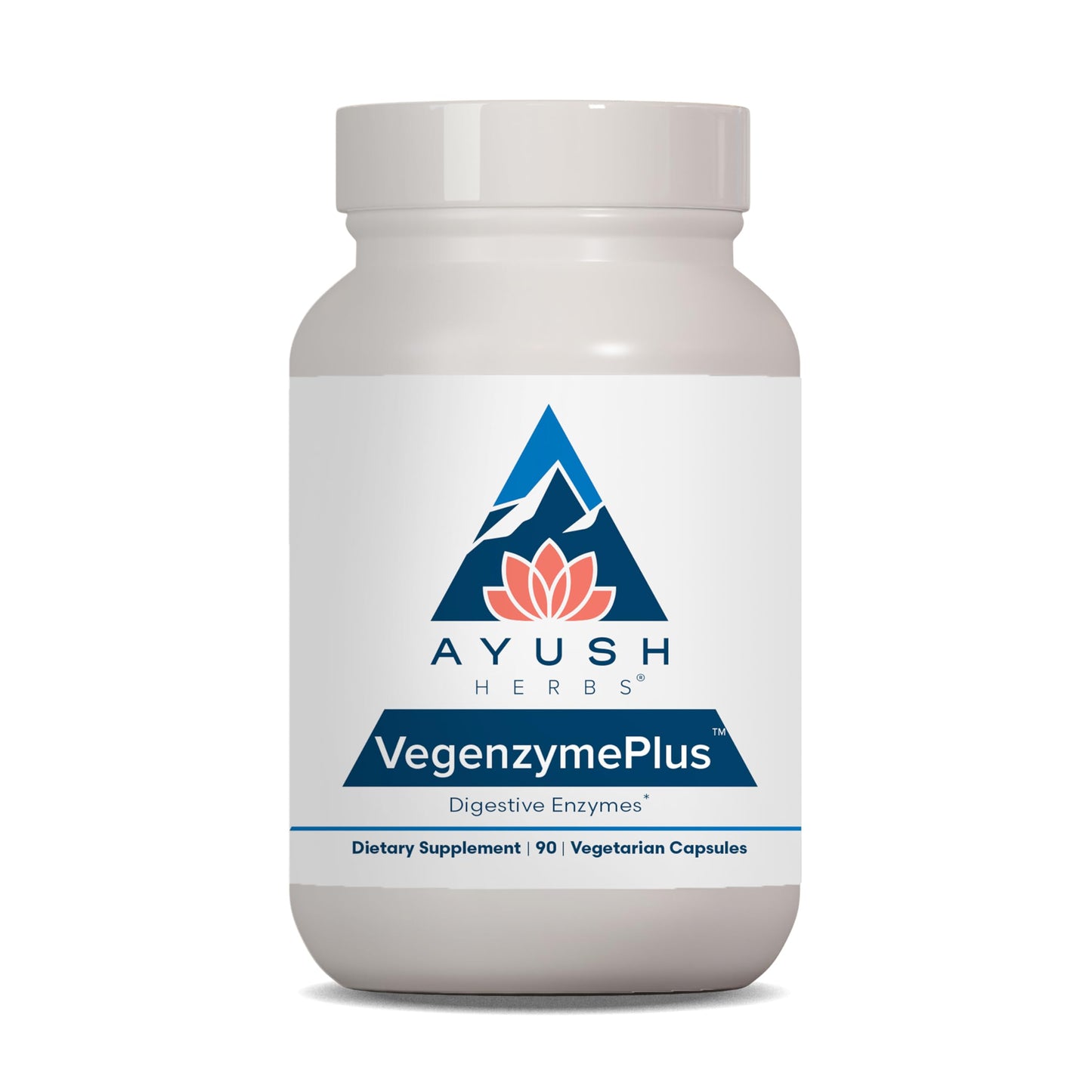 Ayush Herbs VegenzymePlus - Digestive Enzymes for Gut Health (60 Capsules)