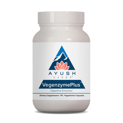 Ayush Herbs VegenzymePlus - Digestive Enzymes for Gut Health (60 Capsules)