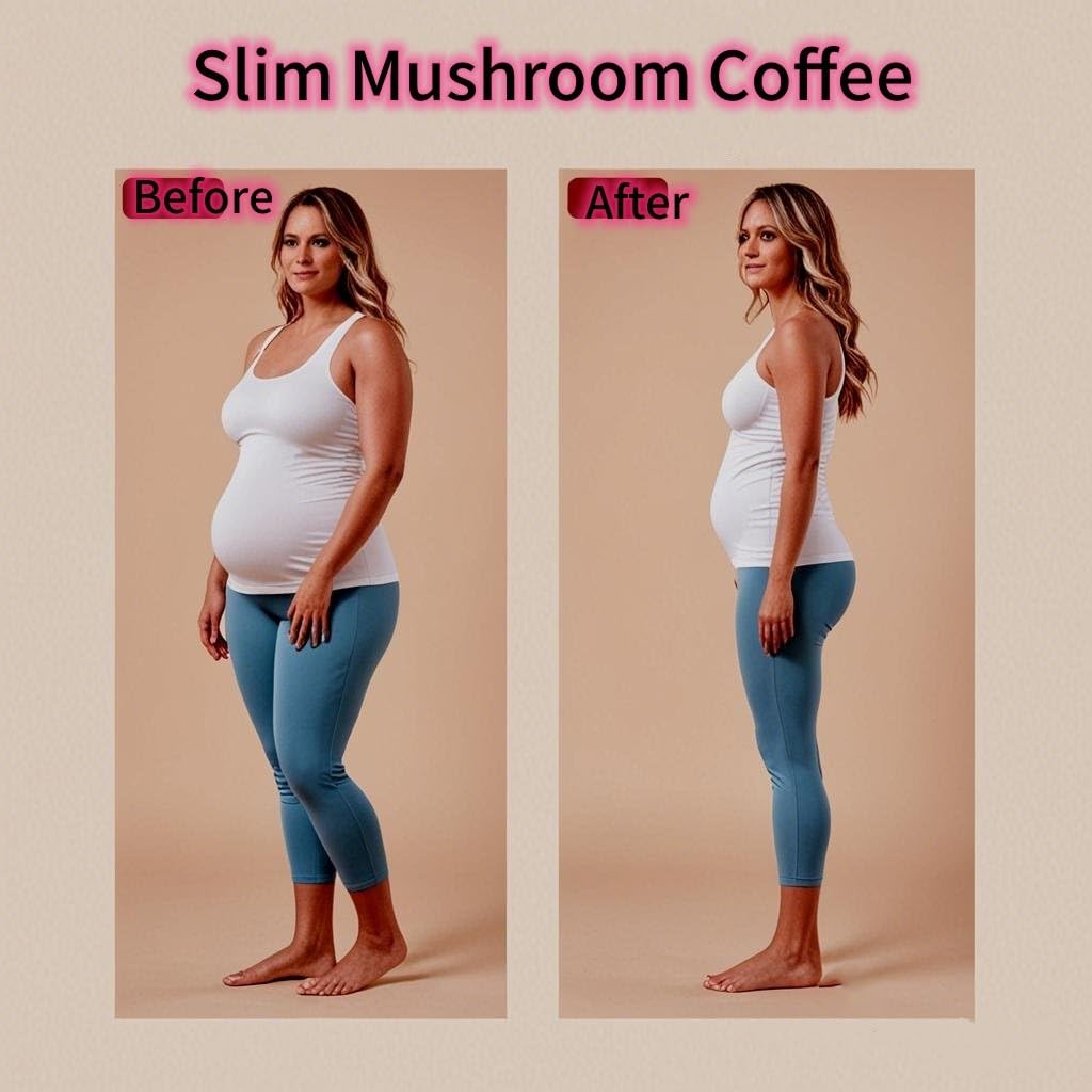 B BEWORTHS Slim Mushroom Coffee Powder — 10-Mushroom Blend with Ashwagandha, L-Theanine, and Prebiotics