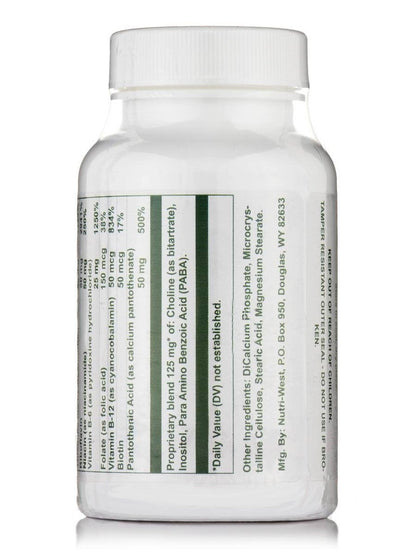 B-Complex - 90 Tablets by Nutri West | Hypoallergenic B-Vitamin Formula