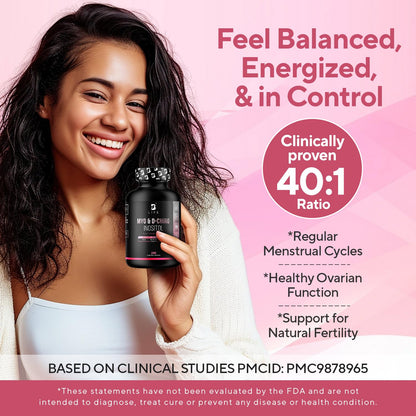 B Life Myo-Inositol 40:1 for Women – Hormone Balance & Fertility (240 Caps)