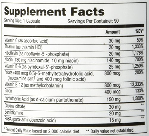 B-Replete 90 Capsules - Vitamin B Complex Supplement