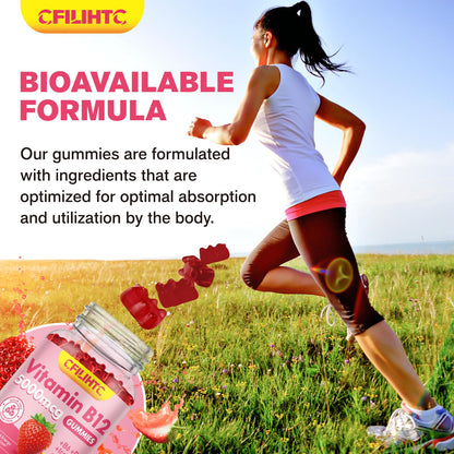 Vitamin B12 Gummies 5000mcg – Energy, Metabolism & Mood Support