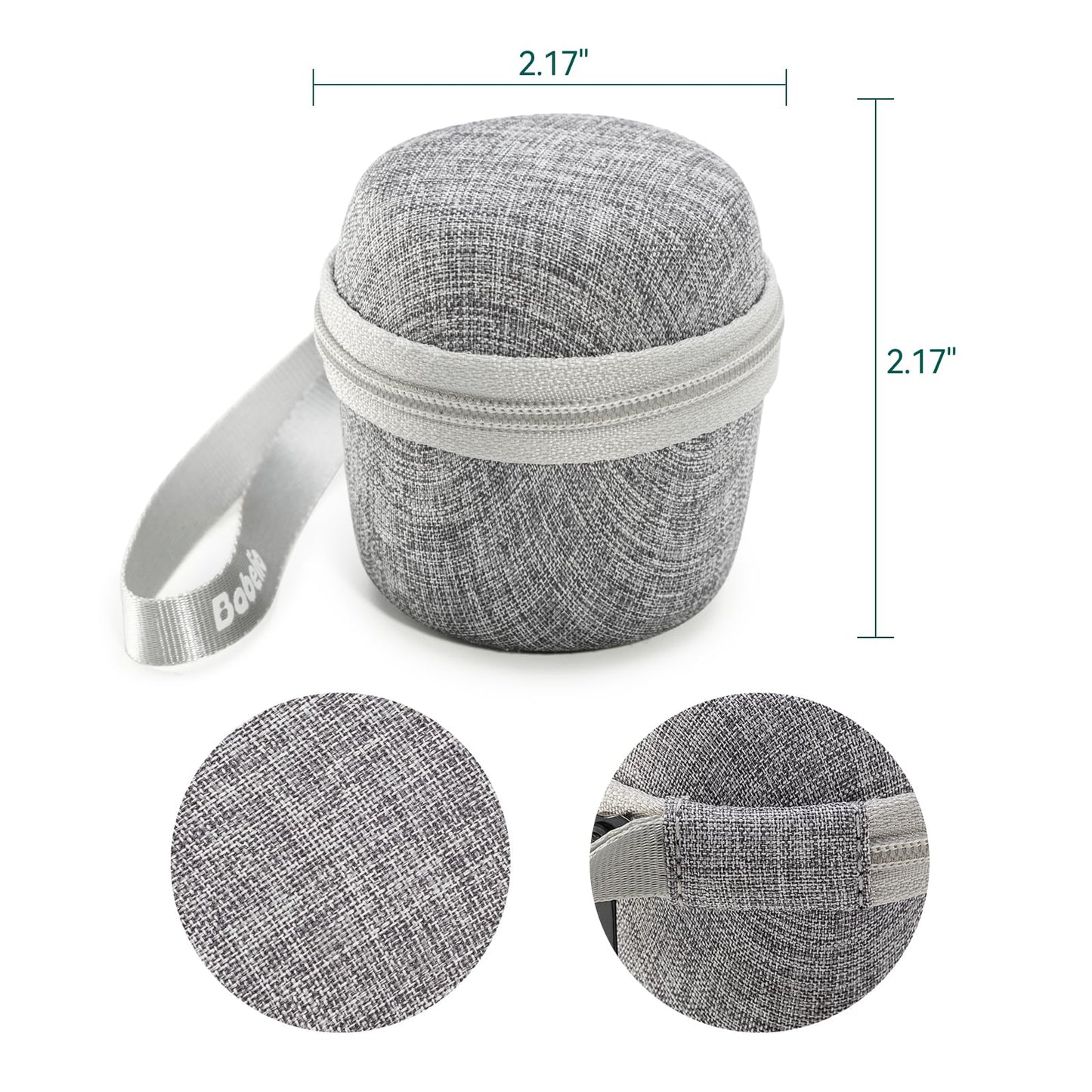 Babelio Portable Travel Case for Babelio Pocket Mini White Noise Machine | Double Stitch Zipper (CASE ONLY)