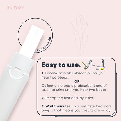 Baby Life Digital Pregnancy Test - Fast & Accurate Urine Detection - 1 Count